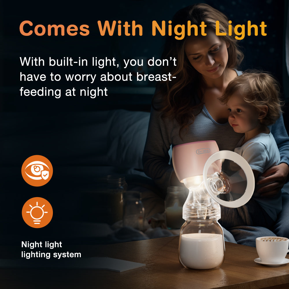 Tiralatte elettrico con luce notturna 2 in 1