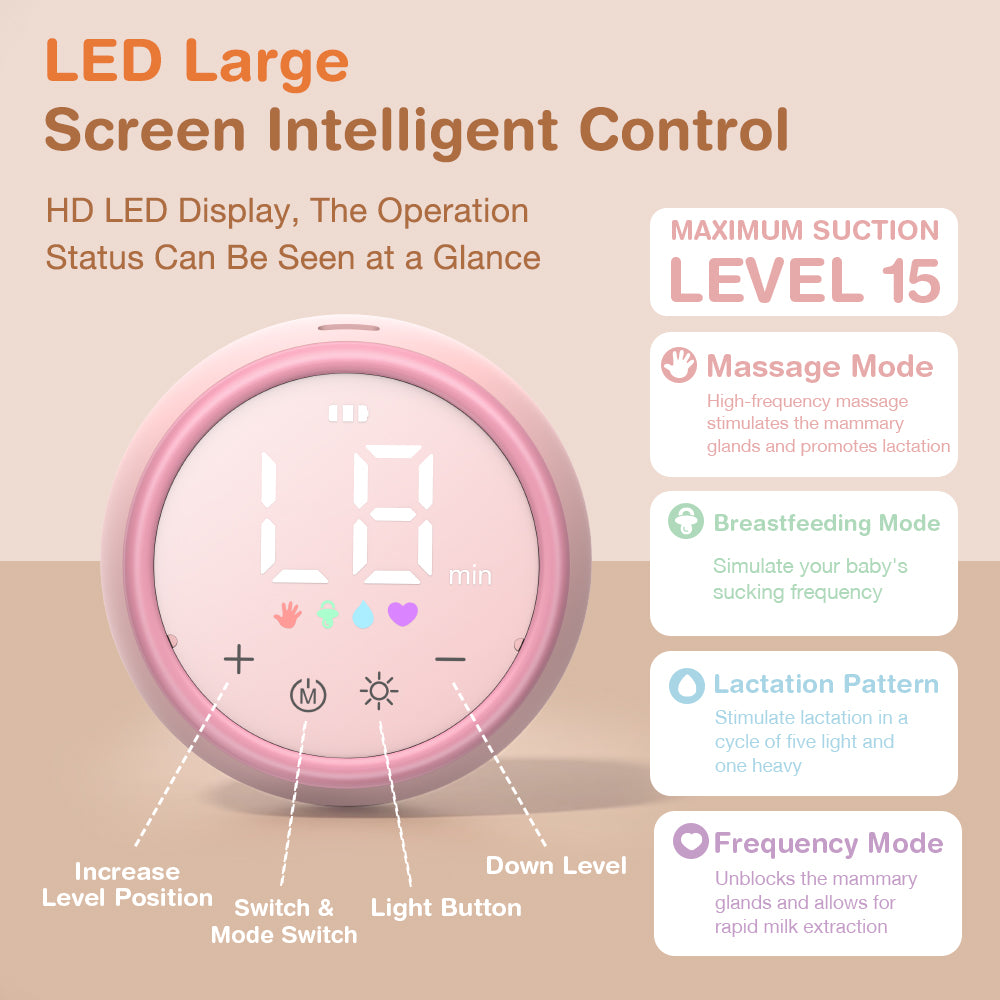 Tiralatte elettrico con luce notturna 2 in 1