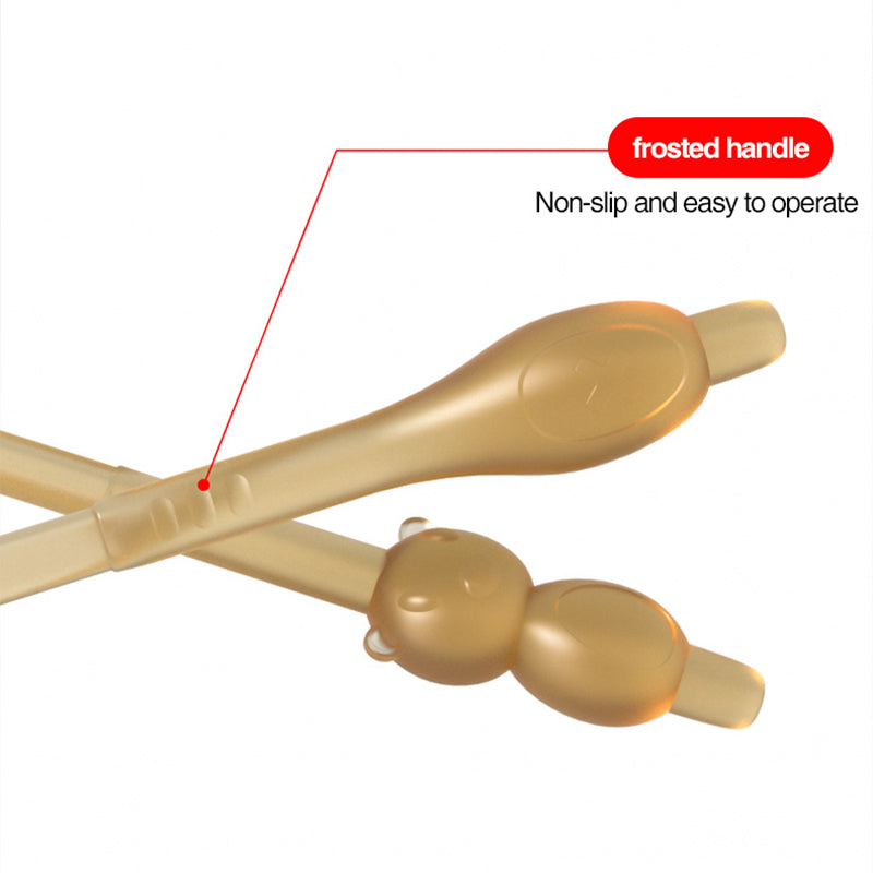 Set di spazzolini da denti in silicone per neonati