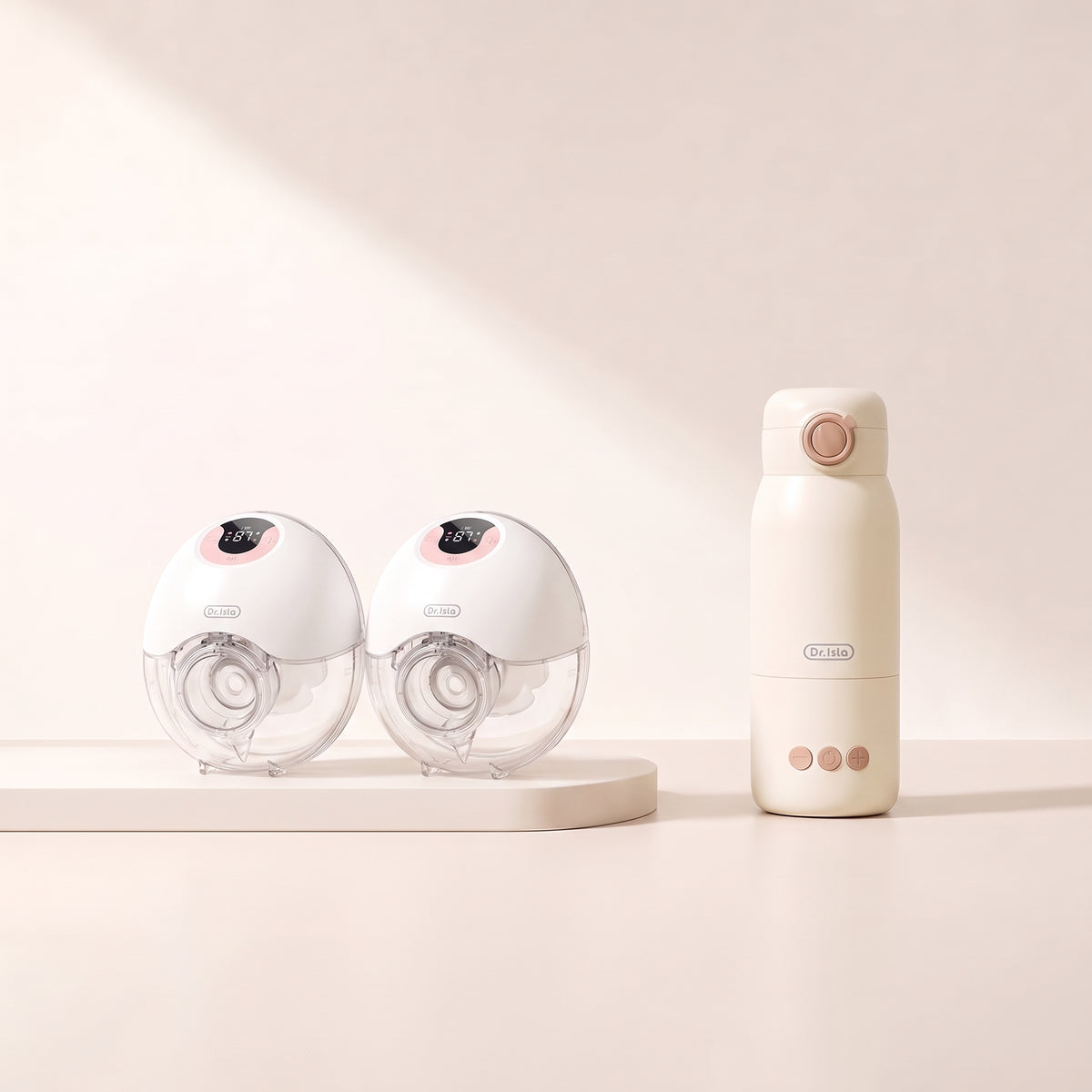 Pump & Care Bundle: EB46D Double Breast Pump Set + TC10 Portable Baby Formula Kettle