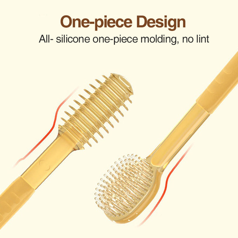 Set di spazzolini da denti in silicone per neonati