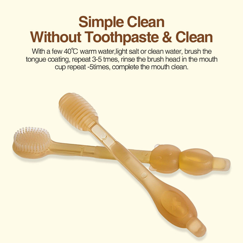 Set di spazzolini da denti in silicone per neonati